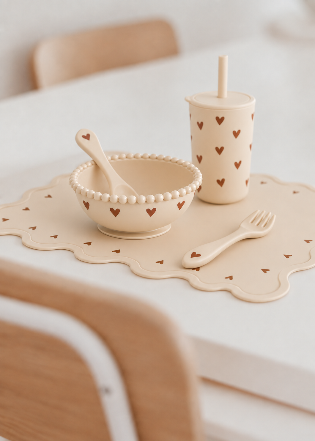 Conjunto de Alimentação em Silicone | Baby Silicone Set