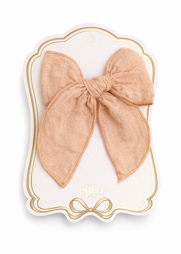 New Fable Bow Clip - Blush