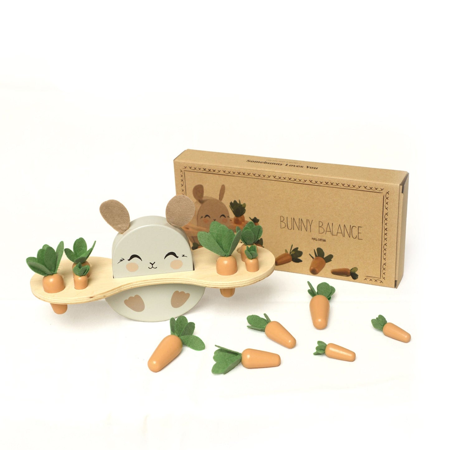 Bunny Balance - Wood puzzle - Bunny balance - wood