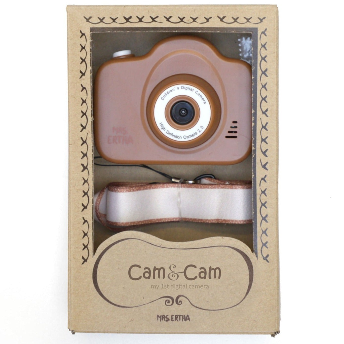 Cam Cam - My First Digital Camera ( UPGRADE Version - Dual Camera ) - Flower Rusted