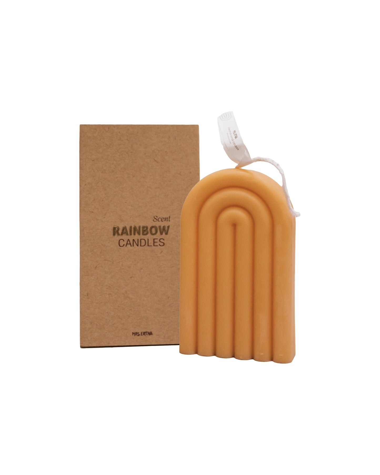 Rainbow Candles - Pale Brown (scent: white magnolia)