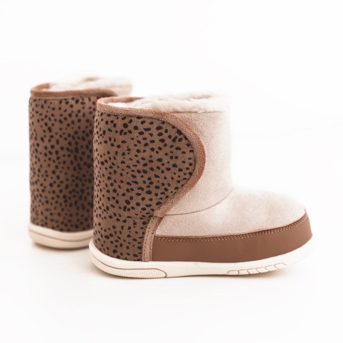 Children's Lined Boots - Frizzies - Nude Savanna